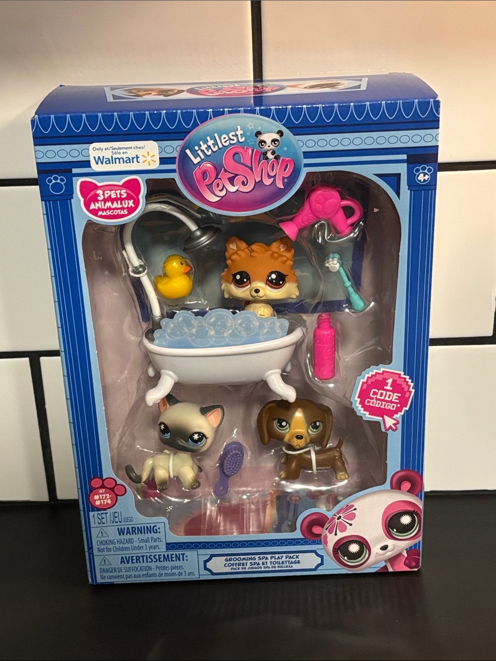 NIB Littlest Pet Shop Generation 7 Grooming Spa Play Pack (Walmart Exclusive)